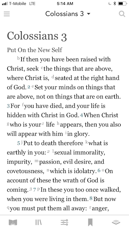 Colossians 3 in The Study Bible app by Grace to You