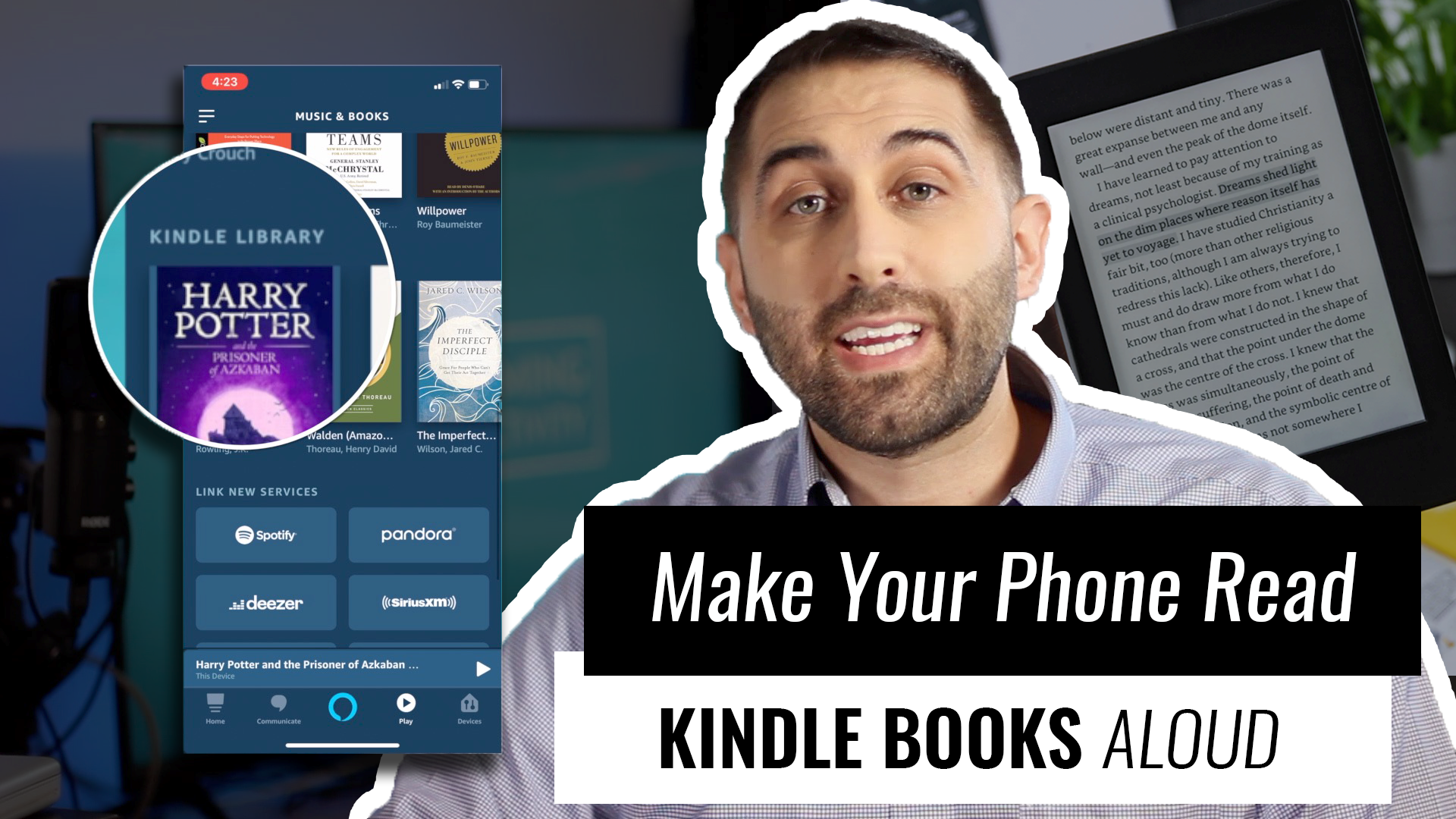 how to read kindle books with speechify
